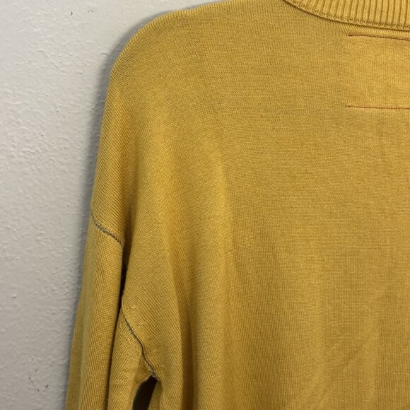 Banana Republic Heritage Collection Butter Yellow Silk/ Wool Sweater Size M - Picture 7 of 11